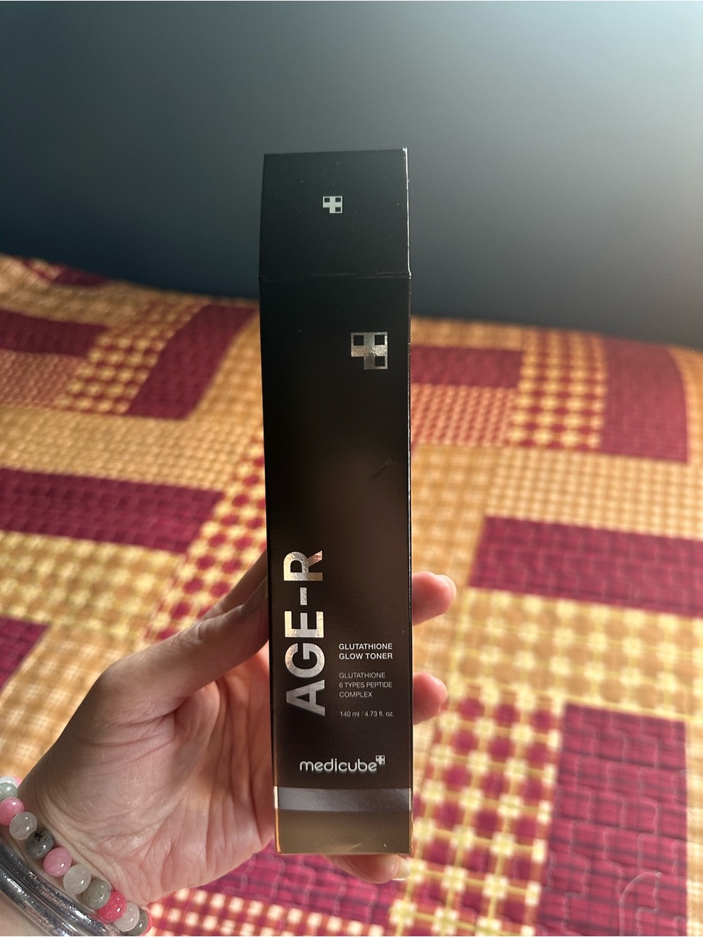 medicube AGE-R Glutathione Glow Toner — Black & Gold Packaging